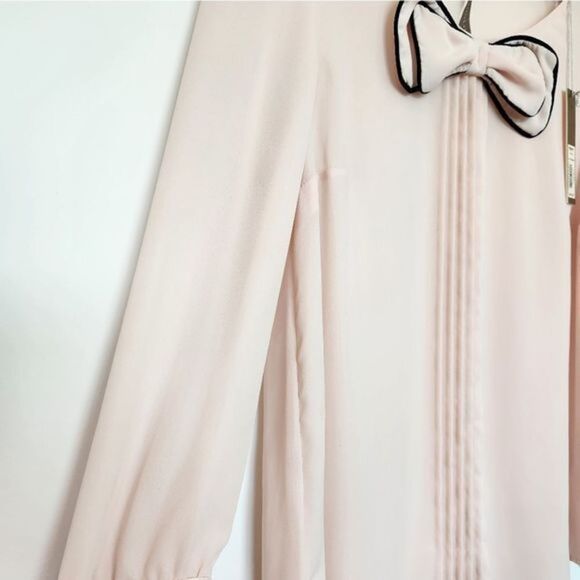 Lauren Conrad Bow Pleated Blouse - Picture 4 of 11
